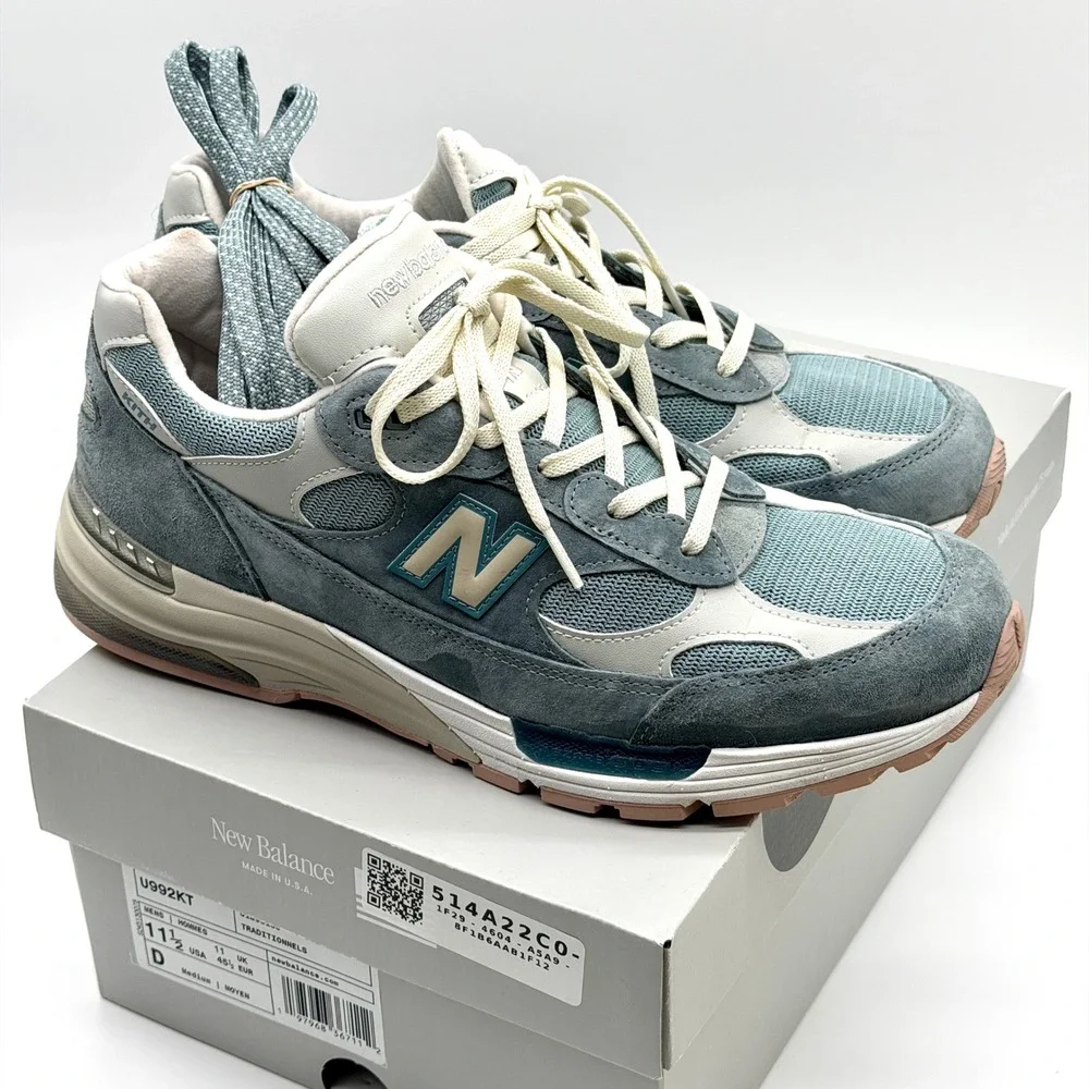 New Balance 992 Kith Steel Blue Mens 11.5 Made in USA U992KT Worn Once